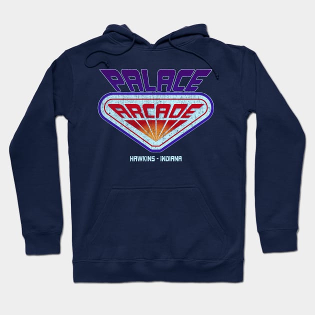 Stranger Things Palace Arcade Hoodie by rustenico